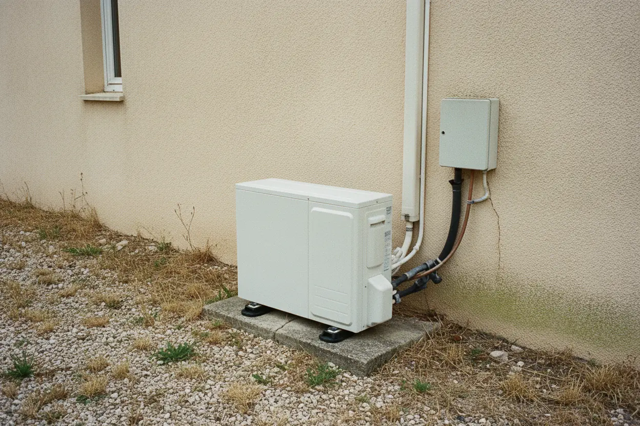 Nouvelle unité extérieure Daikin installée proprement sur pavillon à Nîmes après intervention