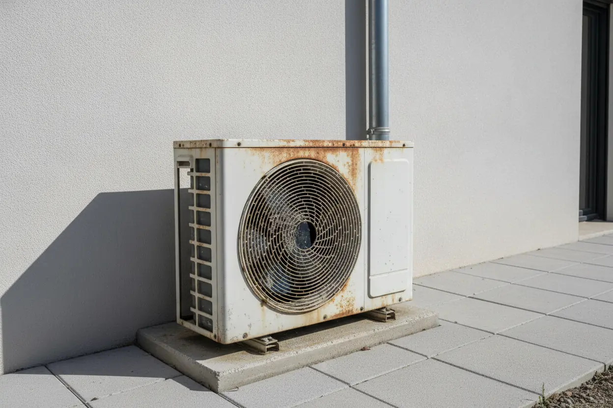 Avant pose de climatisation dans une maison à Milhaud