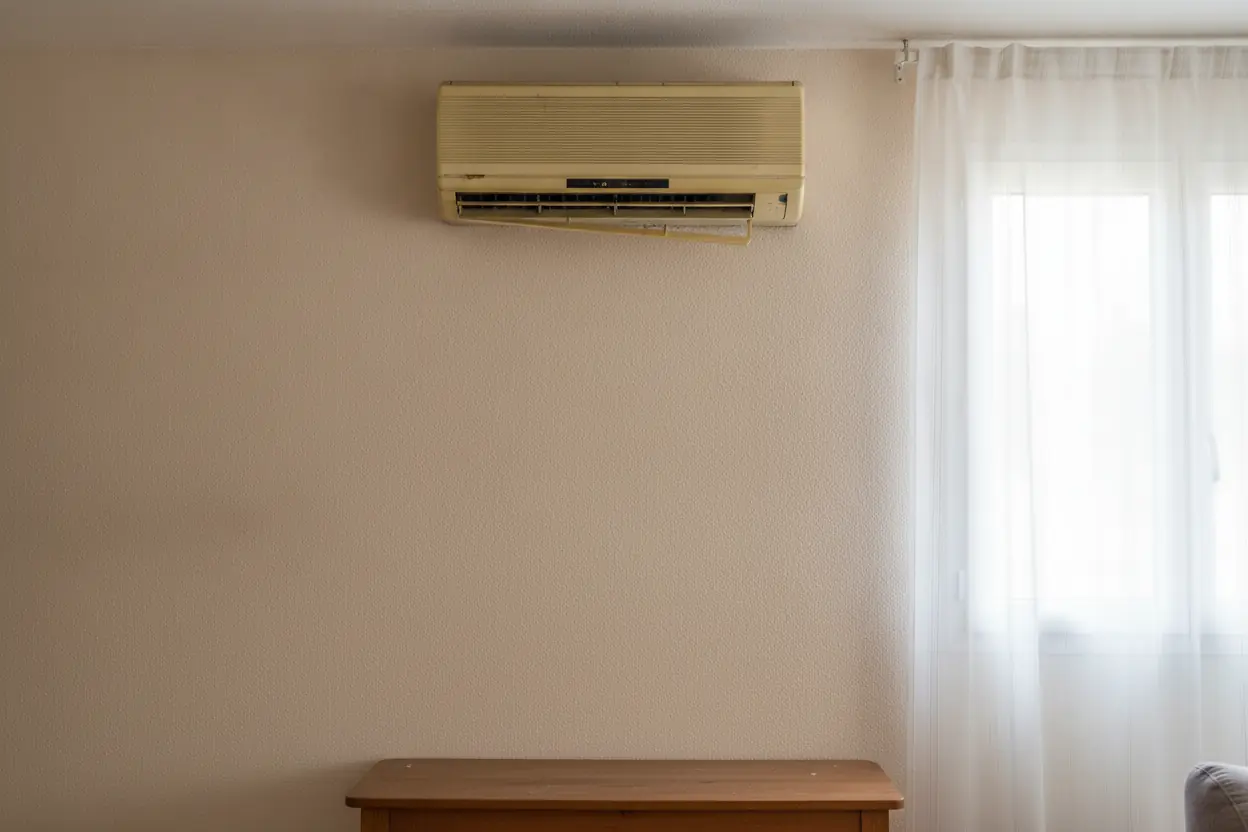 Avant pose de climatisation dans une maison ancienne à Saint-Gilles